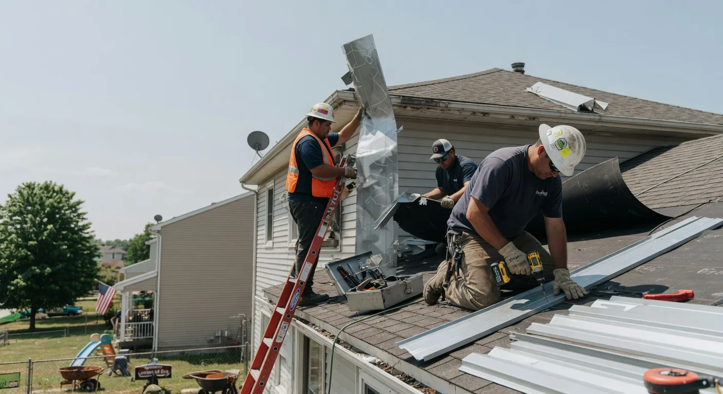 Storm Damage Metal Roof Repair in Greensboro, MD